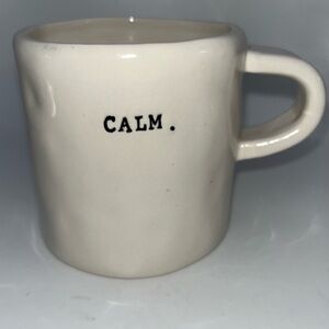 RAE DUNN‎ by Magenta Typewriter Font CALM. Mug